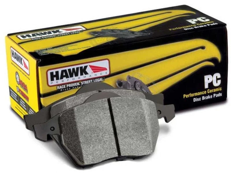 Hawk 20-21 Corvette C8 Z51 Performance Ceramic Street Rear Brake Pads - Side View