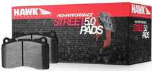 Load image into Gallery viewer, Hawk 20-21 Corvette C8 Z51 Street HPS 5.0 Front Brake Pad - Side View