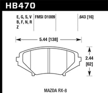 Load image into Gallery viewer, Hawk 2004-2011 Mazda RX-8 Grand Touring HPS 5.0 Front Brake Pads - Main Product View
