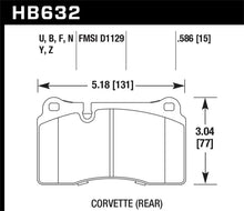Load image into Gallery viewer, Hawk 2005 Aston Martin DB9 LTS Street Front Brake Pads - Back View