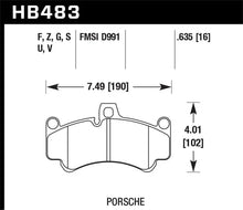 Load image into Gallery viewer, Hawk 2013 Porsche 911 Turbo S HPS 5.0 Front Brake Pads - Main Product View