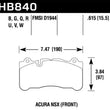 Load image into Gallery viewer, Hawk 2017 Acura NSX DTC-60 Street Front Brake Pads - Main Product View