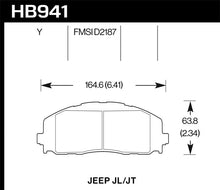 Load image into Gallery viewer, Hawk 2018 Jeep Wrangler Rubicon LTS Street Front Brake Pads - Main Product View