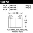 Load image into Gallery viewer, Hawk 63-65 Porsche 356 Front /  69-83 911 / 64-72 912 Rear DTC-60 Race Brake Pads - Main Product View