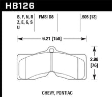 Load image into Gallery viewer, Hawk 65-73 Chevrolet Corvette Front ER-1 Brake Pads - Main Product View