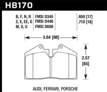 Load image into Gallery viewer, Hawk 79-99 Porsche 911 / 86-95 Porsche 928 / 86-94 Porsche 944 Turbo DTC-60 Race Rear Brake Pads - Side View