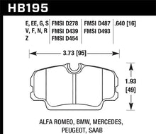 Load image into Gallery viewer, Hawk 84-4/91 BMW 325 (E30) HT-10 HPS Street Front Brake Pads - Main Product View