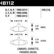 Load image into Gallery viewer, Hawk 84-96 Corvette /88.5-97 Pontiac Firebird Blue 9012 Race Rear Brake Pad - Main Product View