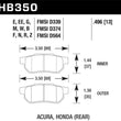 Load image into Gallery viewer, Hawk 86-01 Acura Integra LS / 99-00 Civic Coupe Si DTC-30 Race Rear Brake Pads - Main Product View