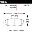 Load image into Gallery viewer, Hawk 86-92 Ford Taurus SHO / 89-92 Ford Thunderbird Super Coupe Blue 9012 Race Rear Brake Pads - Additional View 5
