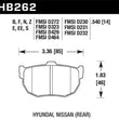 Load image into Gallery viewer, Hawk 89-97 Nissan 240SX SE Blue 9012 Race Rear Brake Pads - Installation View