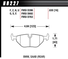 Load image into Gallery viewer, Hawk 92-98 BMW 318i DTC-30 Race Rear Brake Pads - Side View