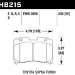 Load image into Gallery viewer, Hawk 93-98 Toyota Supra TT HPS Street Front Brake Pads - Main Product View