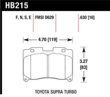 Load image into Gallery viewer, Hawk 93-98 Toyota Supra TT HT-10 Race Front Brake Pads - Main Product View