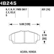 Load image into Gallery viewer, Hawk 94-01 Acura Integra (excl Type R)  HPS Street Front Brake Pads - Main Product View