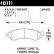 Load image into Gallery viewer, Hawk 94-04 Mustang Cobra / 88-95 Corvette 5.7L / 88-92 Camaro w/ Hvy Duty Brakes Front HPS Street Br - Main Product View