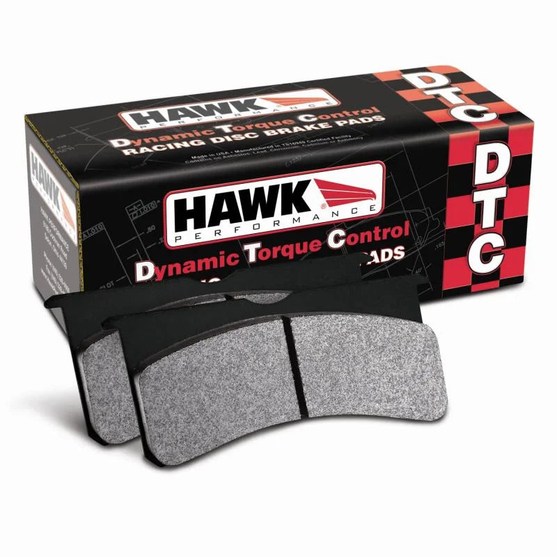 Hawk 94-05 Mazda Miata / 95-98 Mazda Protege (w/ Rear Disc Brakes) DTC-50 Race Rear Brake Pads - Side View