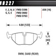 Load image into Gallery viewer, Hawk 95-99 BMW M3 E36 HP+ Street Rear Brake Pads - Main Product View