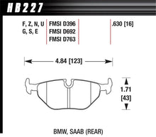 Load image into Gallery viewer, Hawk 95-99 BMW M3 E36 HP+ Street Rear Brake Pads - Main Product View