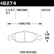 Load image into Gallery viewer, Hawk 96-10 Ford Mustang Blue 9012 Race Front Brake Pads - Additional View 5