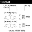Load image into Gallery viewer, Hawk 98-02 Chevrolet Camaro 5.7L/3.8L / 98-02 Pontiac Firebird 5.7L/3.8L  HPS Street Rear Brake Pads - Side View