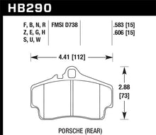 Load image into Gallery viewer, Hawk 98-08 Porsche 911 Rear ER-1 Brake Pad Set - Main Product View