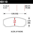 Load image into Gallery viewer, Hawk AP CP3307 / CP5040-5S4 / CP5200 (SC250) Caliper HT-10 Race Brake Pads - Main Product View