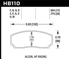Load image into Gallery viewer, Hawk AP CP5200 Caliper Performance Ceramic Street Brake Pads - Side View