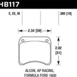 Load image into Gallery viewer, Hawk AP Racing CP3696 Blue 9012 Race Brake Pads - Main Product View