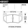 Load image into Gallery viewer, Hawk AP Racing CP7600 DTC-70 Race Brake Pads - Additional View 5