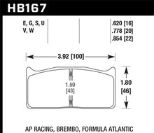Load image into Gallery viewer, Hawk AP Racing  DTC-60 Race Brake Pads - Back View