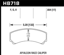 Load image into Gallery viewer, Hawk AP Racing/Alcon HPS 5.0 Brake Pads - Back View