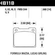 Load image into Gallery viewer, Hawk Alcon 4R-Type / Alcon R-Type (Short Profile) Blue 9012 Race Brake Pads - Main Product View