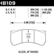 Load image into Gallery viewer, Hawk Alcon TA-6 / AP Racing CP5060-2/3/4/5ST / AP Racing CP5555 HPS 5.0 Street Brake Pads - Main Product View