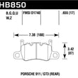 Load image into Gallery viewer, Hawk Audi 14-19 Porsche 911 / 2016 Cayman / 17-19 Panamera PC Rear Brake Pads w/ Carbon Ceramics - Main Product View