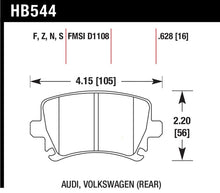 Load image into Gallery viewer, Hawk Audi A3 / A4 / A6 Quattro Performance Ceramic Rear Brake Pads - Main Product View