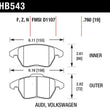 Load image into Gallery viewer, Hawk Audi A3/TT / VW EOS / Golf / Jetta / Passat / Rabbit DTC-60 Front Race Brake Pads - Main Product View