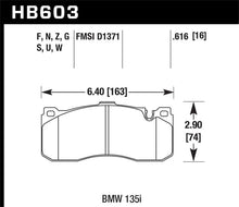 Load image into Gallery viewer, Hawk BMW 135i DTC-60 Race Front Brake Pads - Main Product View