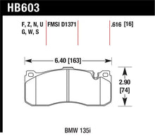 Load image into Gallery viewer, Hawk BMW 135i HP+ Street Front Brake Pads - Back View