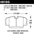 Load image into Gallery viewer, Hawk BMW 3 Series / Mercedes Benz 190 Series / Saab 900/9000 DTC-60 Race Front Brake Pads - Main Product View