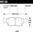 Load image into Gallery viewer, Hawk BMW 318i/318iC/318iS/318Ti/325Ci/325i/325iS/325Xi/328Ci/328iC/328iS/Z3 HT-10 Race Frt Brk Pads - Back View