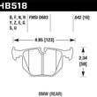 Load image into Gallery viewer, Hawk BMW 330CI/330I/330XI/525i/740i/754iL/M3/M5/X3/X5/Z4/Z8 / Range Rover HSE HT-10 Race Rear Brake - Main Product View