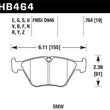 Load image into Gallery viewer, Hawk BMW 330Ci/330i/330Xi/M3/X3/Z4 DTC-70 Front Race Pads - Main Product View