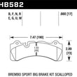 Load image into Gallery viewer, Hawk Brembo Caliper HPS 5.0 Performance Street Brake Pads - Side View