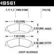 Load image into Gallery viewer, Hawk Cadillac / Chev Avalanche/Silverado/Suburban/Tahoe / GMC Sierra Yukon HPS Front Street Brake Pa - Side View