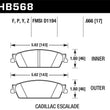 Load image into Gallery viewer, Hawk Cadillac / Chev Avalanche/Silverado/Suburban/Tahoe / GMC Sierra/Yukon HPS Rear Street Brake Pad - Main Product View