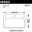 Load image into Gallery viewer, Hawk DR-97 Brake Pads for Aerospace Dynalite Caliper w/ 0.218in Center Hole - Additional View 5