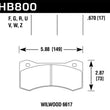 Load image into Gallery viewer, Hawk DTC-70 Performance Brake Pads - Main Product View