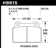 Load image into Gallery viewer, Hawk EVO X DTC-60 Race Rear Brake Pads - Main Product View