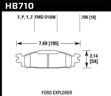 Load image into Gallery viewer, Hawk Ford/Lincoln 11-13 Explorer/09-13 Flex/10-13 Taurus/MKS/MKT Performance Ceramic Brake Pad - Main Product View
